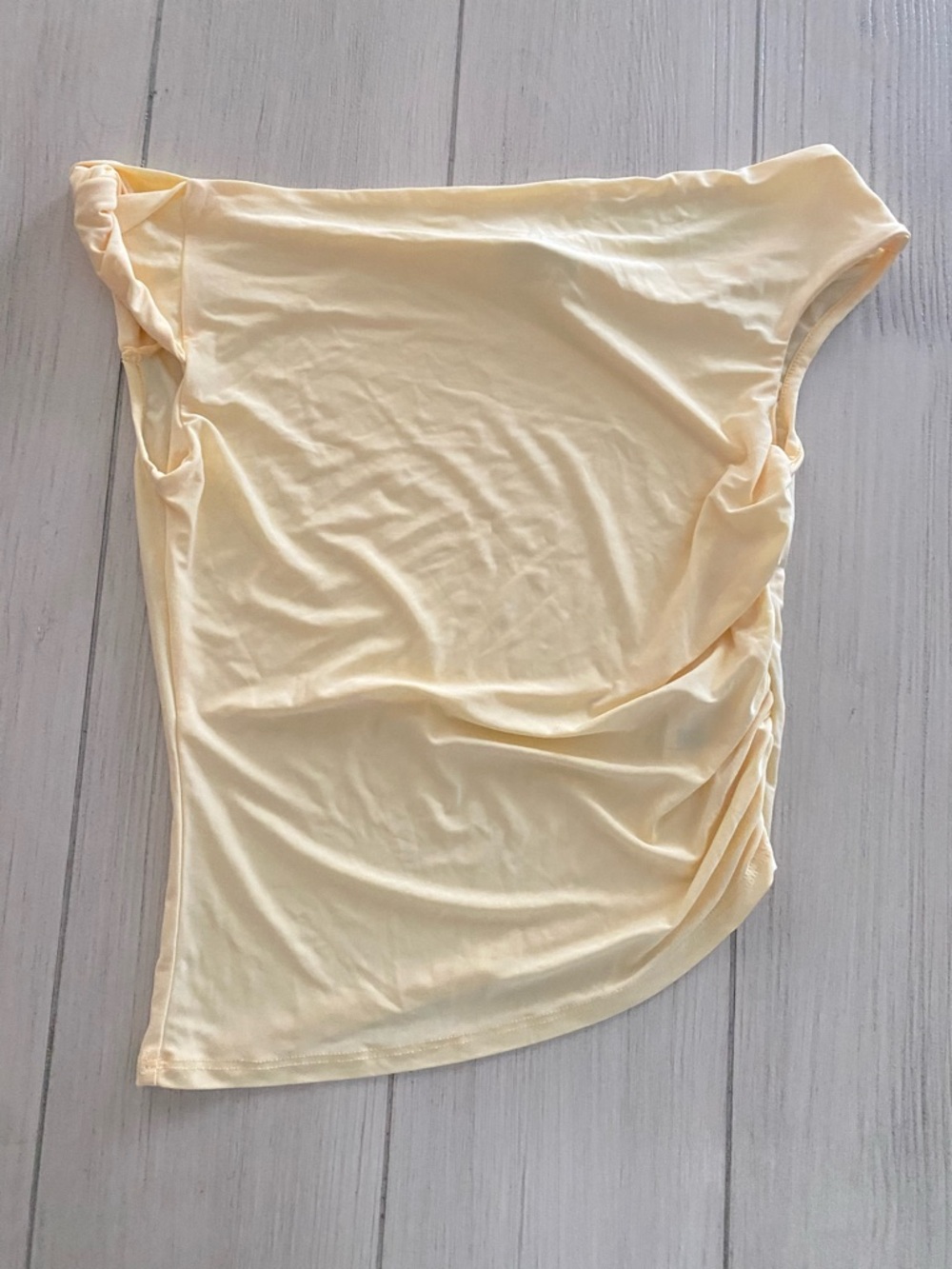 ASOS Cream One-Shoulder Top
